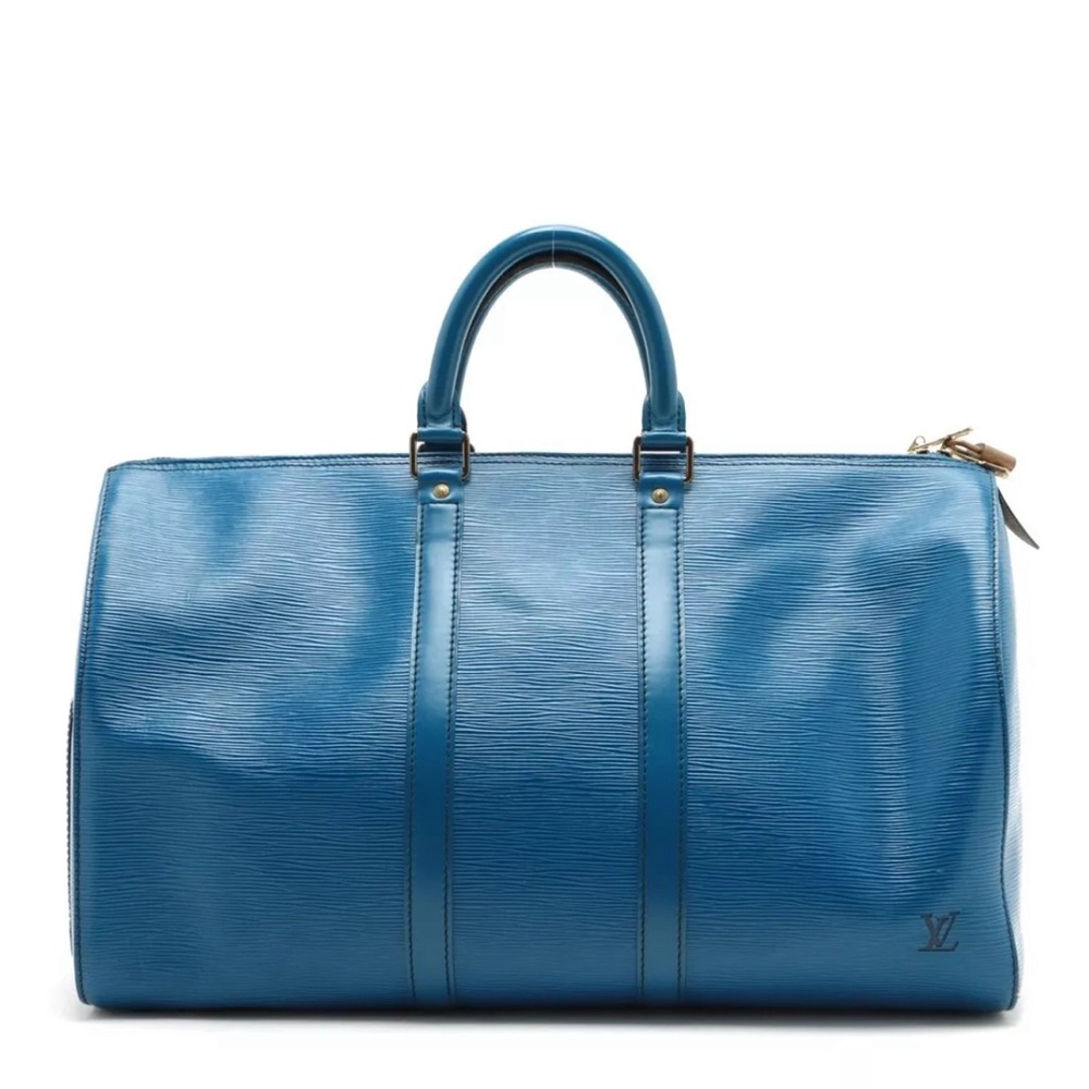 Louis Vuitton Epi Keepall 45 Bleu M42977 - Picture 2 of 15
